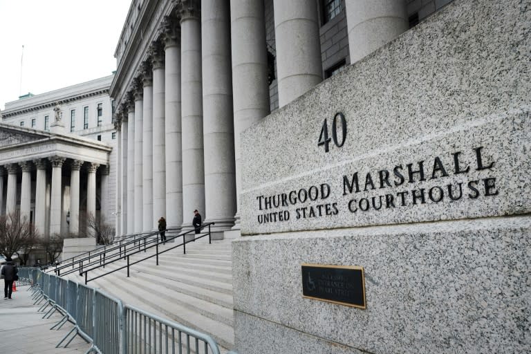 The Thurgood Marshall United States Courthouse, where the jury is deliberating in the sex crimes trial of Ghislaine Maxwell (AFP/SPENCER PLATT)