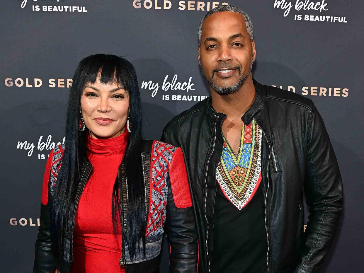 <p>Paras Griffin/Getty</p> Egypt Sherrod and Mike Jackson