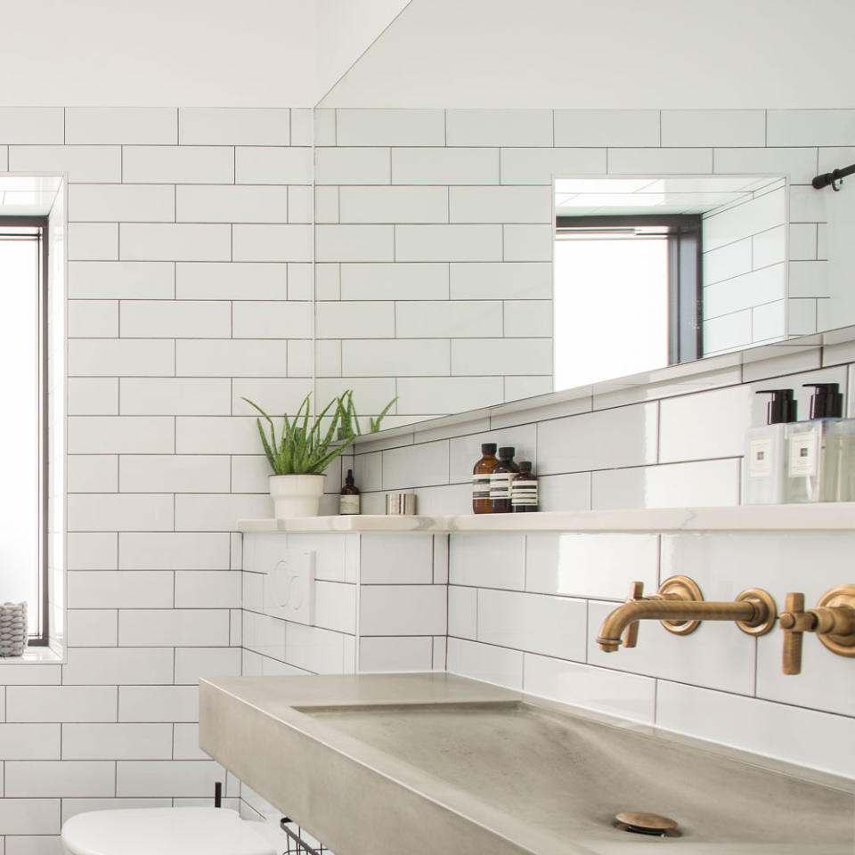 Keep it simple with white tiles throughout