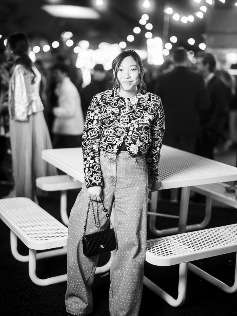 Awkwafina at Chanel Cruise 2023/24 collection. (PHOTO Chanel)