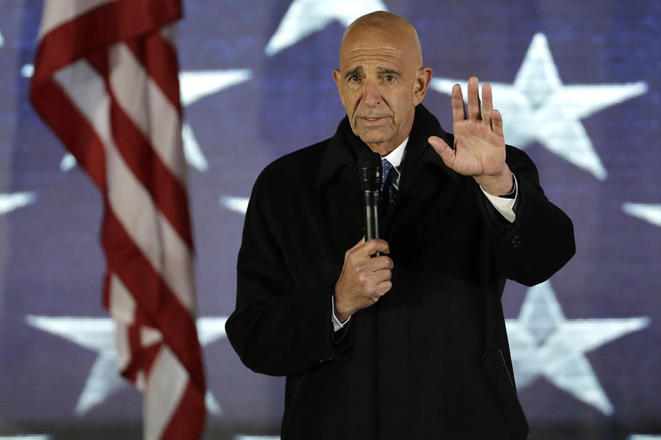 Inaugural Committee chairman Tom Barrack speaks at at a pre-Inaugural 