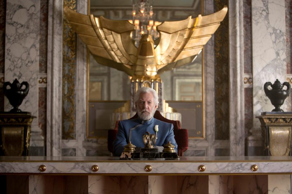 donald sutherland hunger games