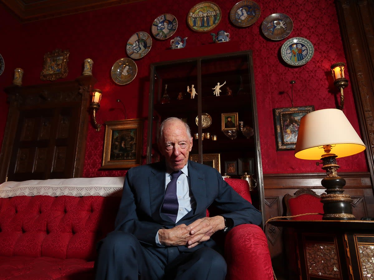 ‘My taste in art is catholic and promiscuous’: Lord Rothschild at Waddesdon Manor in Buckinghamshire  (PA)