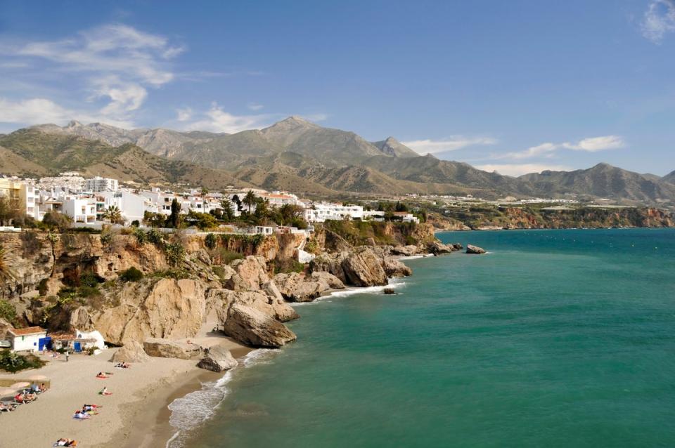 Nerja is a popular tourist town around an hour from Malaga (Getty Images)