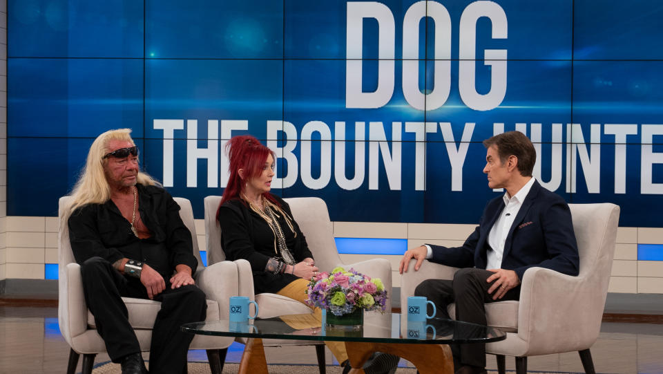 Duane "Dog" Chapman and Moon Angell discuss their relationship with Dr. Oz. (Photo Credit: Sony Pictures Television)  