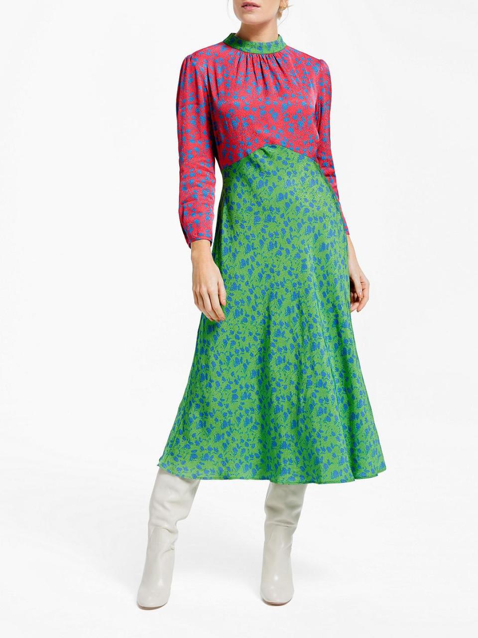 Two-Tone Floral Midi Dress by Finery, £119 (John Lewis )