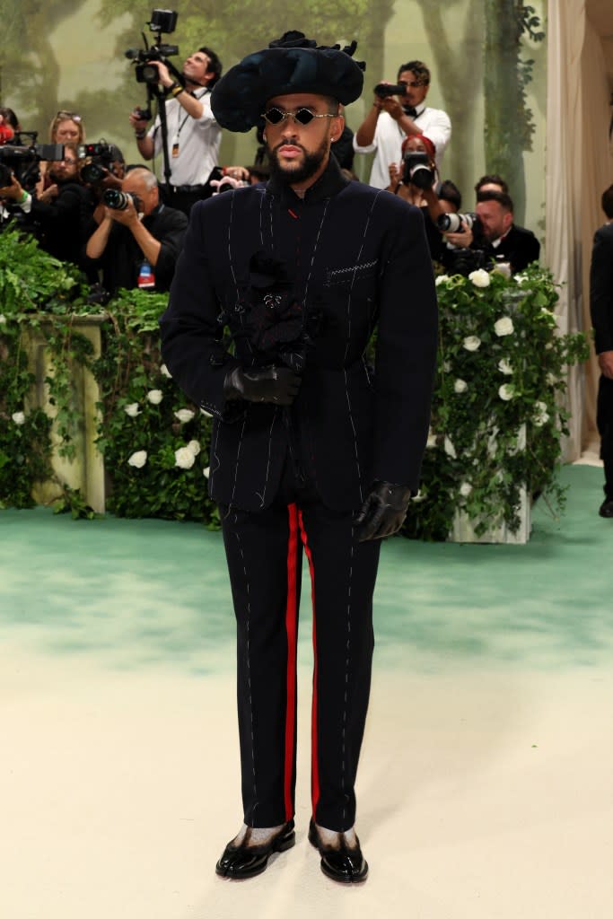 Bad Bunny attends The 2024 Met Gala Celebrating "Sleeping Beauties: Reawakening Fashion" at The Metropolitan Museum of Art on May 06, 2024 in New York City.