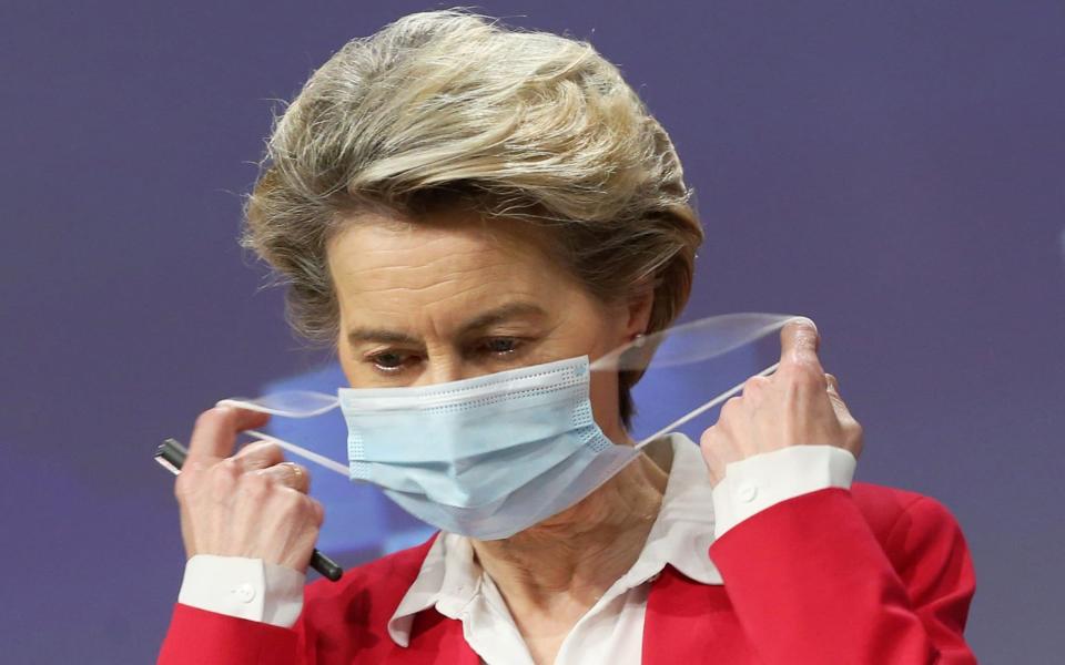 The AstraZeneca CEO was told off by Ursula von der Leyen, the president of the European Commission - Francois Walschaerts/AFP