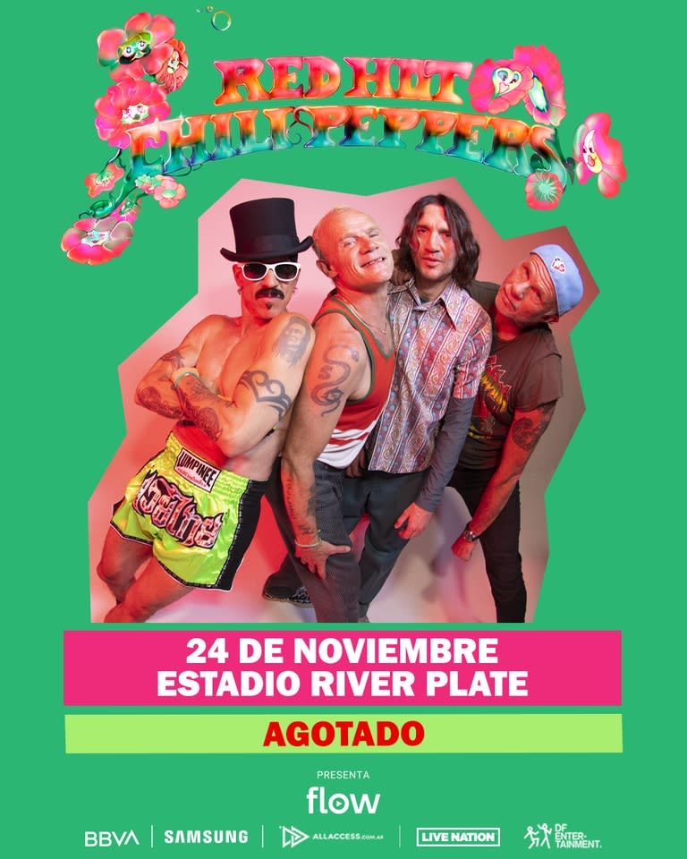 Los Red Hot Chili Peppers agotan entradas y agregan una nueva función