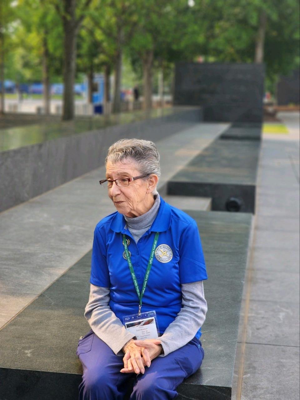 Carol Wheelock at Memorial Park in Washington, D.C.