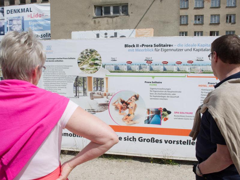 In Block II sind schon die ersten Wohnungen entstanden. Die Bauarbeiten sind aber noch nicht beendet. Foto: Stefan Sauer