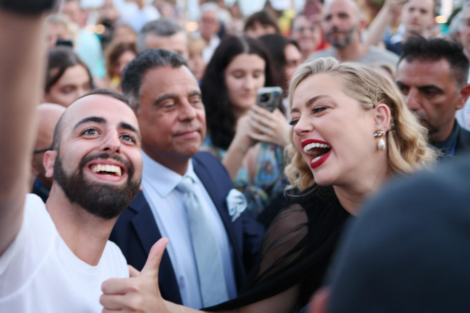 TAORMINA, ITALY - JUNE 24: Amber Heard is seen during the 69th Taormina Film Festival on June 24, 2023 in Taormina, Italy. (Photo by Ernesto Ruscio/Getty Images)