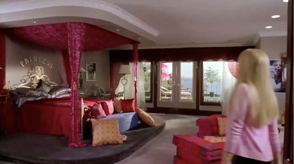 Regina George's luxurious bedroom