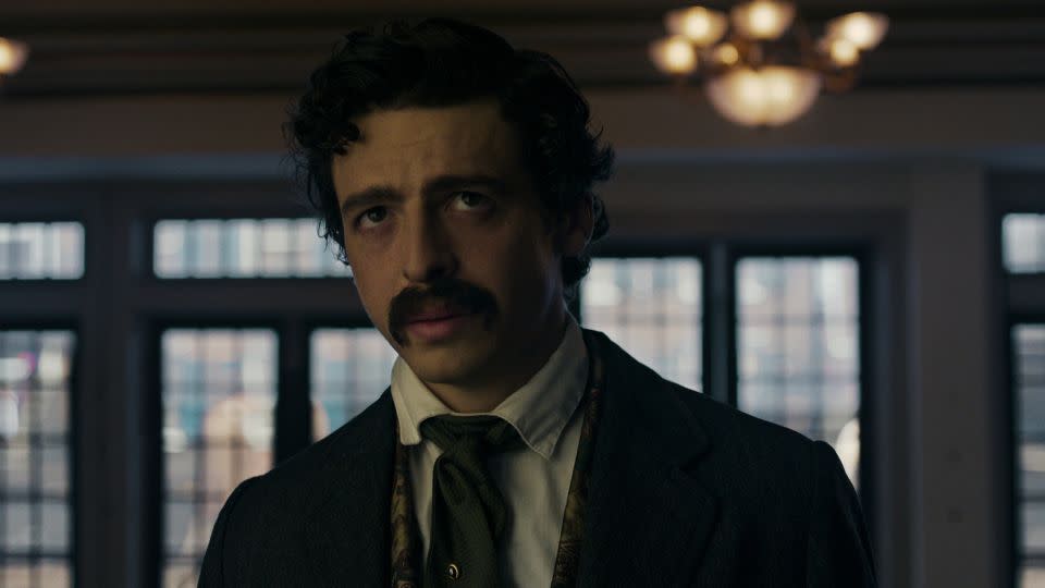 Anthony Boyle as John Wilkes Booth in "Manhunt." - Apple TV+