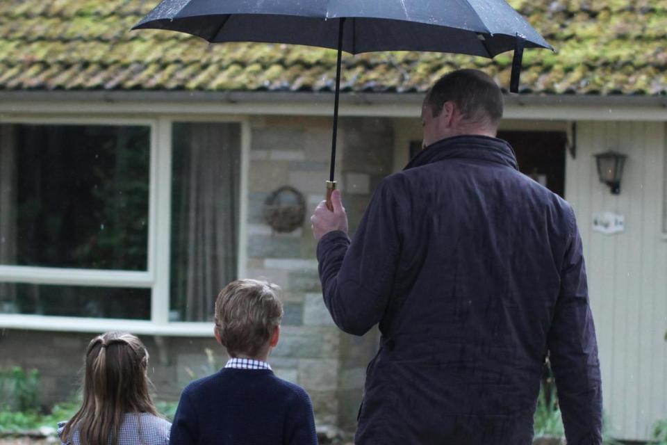 The Duke of Cambridge, Prince George and Princess Charlotte volunteering on the Sandringham Estate: The Duke and Duchess of Cambridge