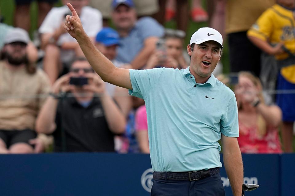 Favorite son Scottie Scheffler returns after his victory in the Players Championship to defend his title in the Dell Match Play. This is the last year that the tournament will be played in Austin; the PGA Tour's contract with the Austin Country Club expires after the final putt next Sunday.