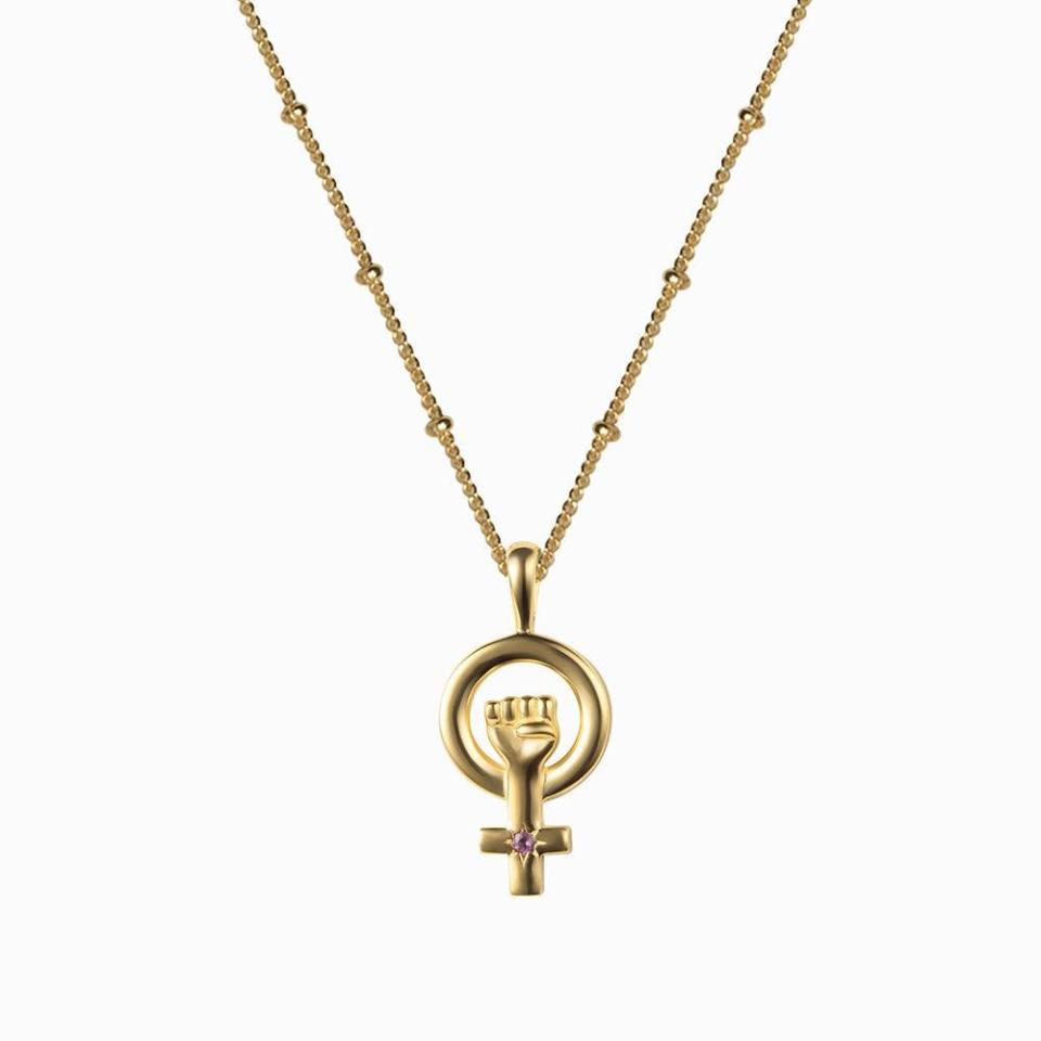 Awe Inspired Woman in Power Necklace