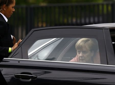 German Chancellor Angela Merkel arrives for the NATO Summit in Warsaw, Poland July 9, 2016. REUTERS/Kacper Pempel