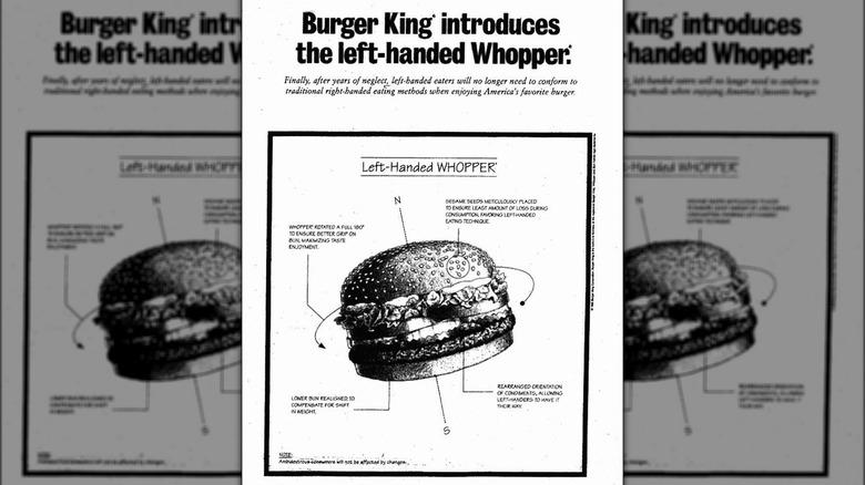 Burger King Left-Handed Whopper