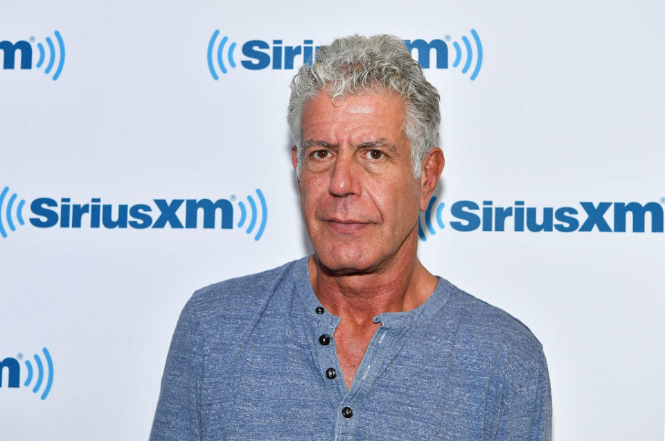 Anthony Bourdain's collection of souvenirs from around the world is going up for auction. (Photo: Slaven Vlasic/Getty Images) 