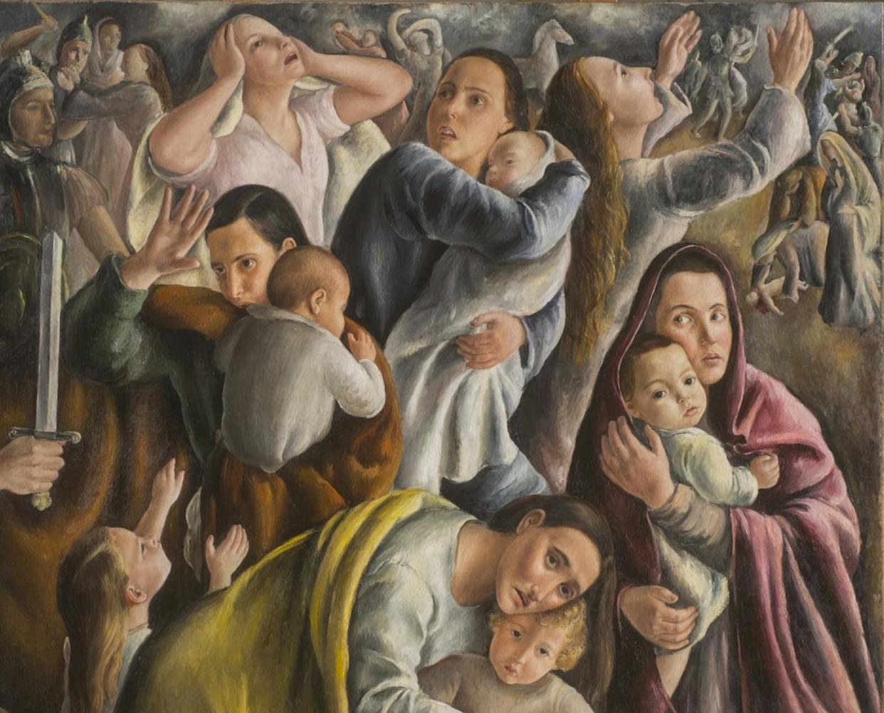 'La matanza de los inocentes', 1936, de Rosario de Velasco. © Rosario de Velasco, VEGAP, Madrid, 2024. © Foto: Museo de Bellas Artes de Valencia