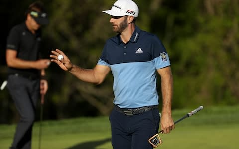 One of Koepka's nearest pursuers is world No 1 Dustin Johnson - Credit: GETTY IMAGES