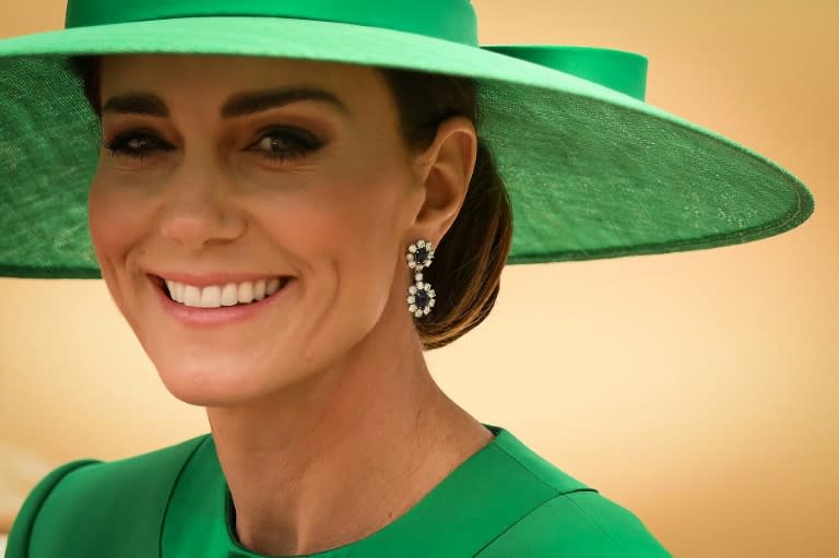 Princess Kate said she was making 'good progress' with her cancer treatment (Daniel LEAL)