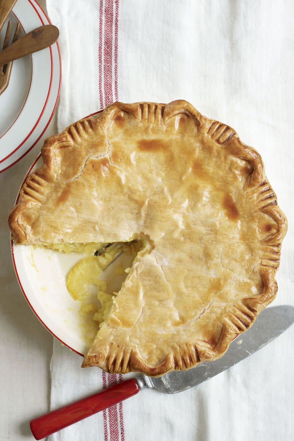 <p>It doesn't get easier than this classic pie which requires only four ingredients and is sure to please the whole crowd. </p><p><a href="https://www.countryliving.com/food-drinks/recipes/a3375/shaker-lemon-pie-recipe-clv0510/" rel="nofollow noopener" target="_blank" data-ylk="slk:Get the recipe from Country Living »;elm:context_link;itc:0;sec:content-canvas" class="link "><em>Get the recipe from Country Living »</em></a></p>