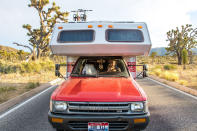 <p>Vladimir co-piloting in Joshua Tree National Park in southern California. (Photo: Our Vie / Caters News) </p>