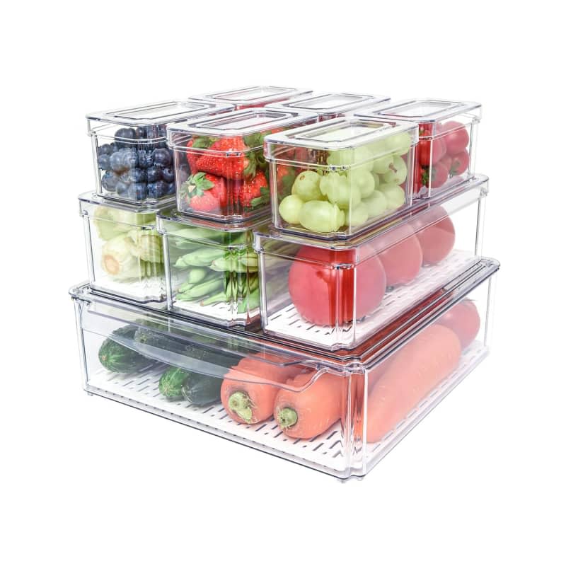 Pomeat 10 Pack Fridge Organizer