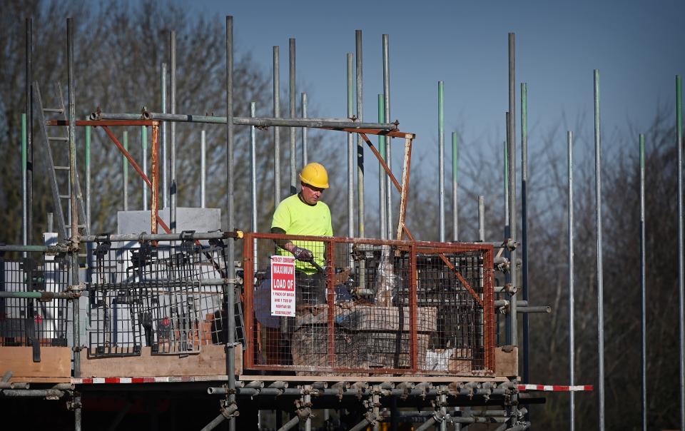 A new house being built