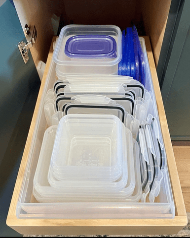 Cook! Create! Consume!: Tupperware Cabinet Organizer DIY