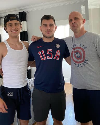 <p>Dan Hurley Instagram</p> Dan Hurley and his sons Andrew and Danny.