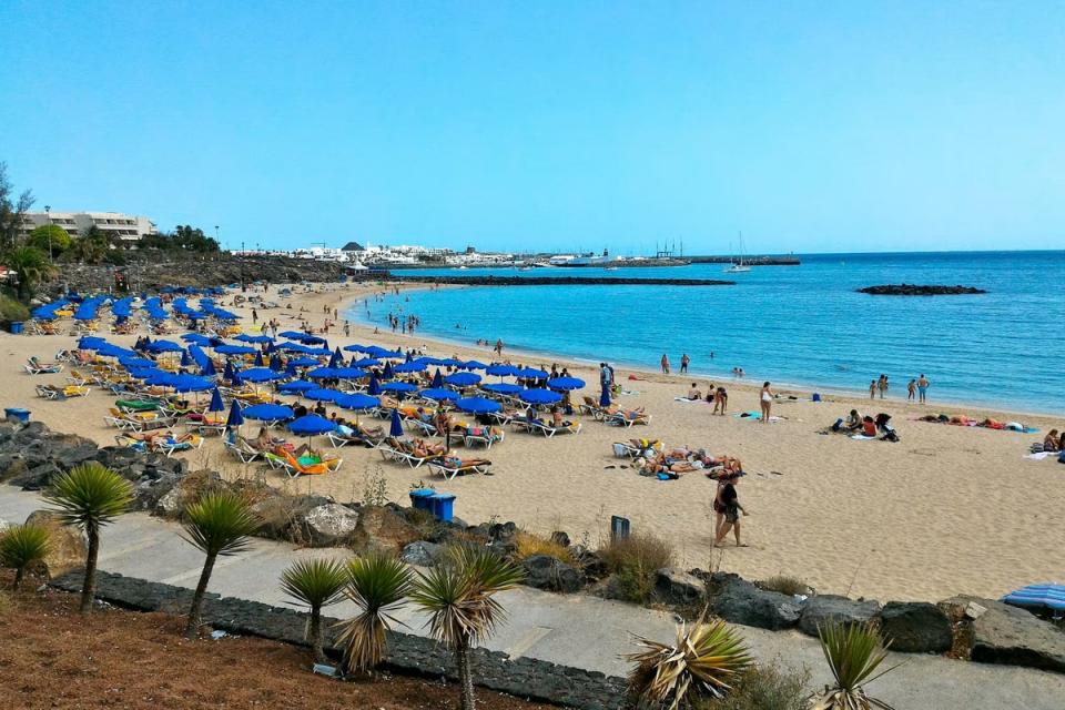 Playa Dorada Beach, Yaiza, Las Palmas, the island of Lanzarote in the Canary Islands, Spain (Shutterstock / Amy Corti)