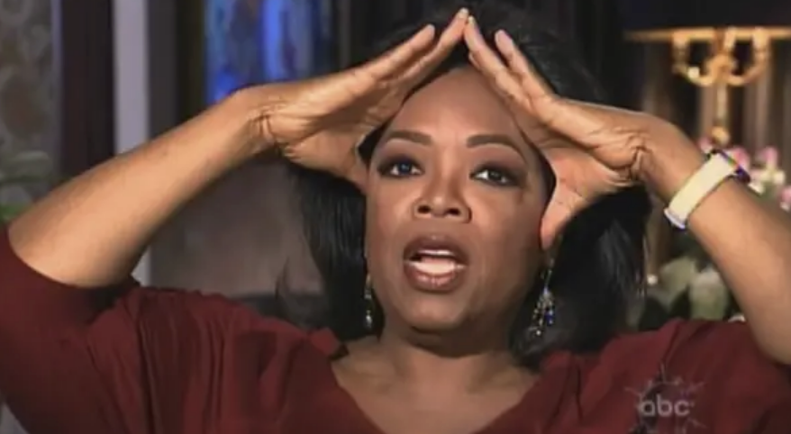 Oprah looking shocked