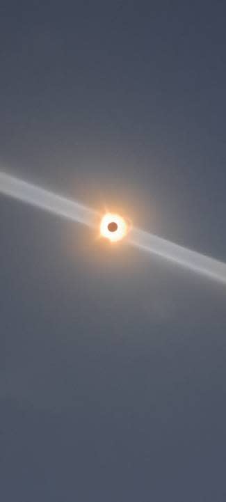 Eclilpse seen from Russellville, Arkansas (Courtesy: Adam Blickhahn)