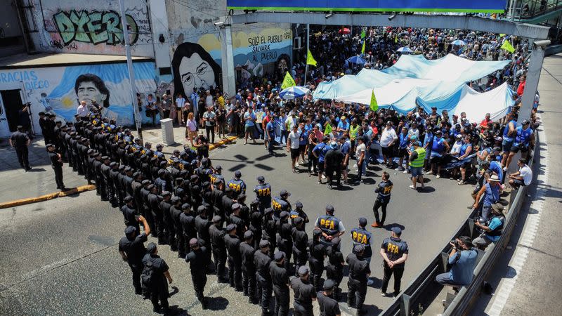 One-day national strike to protest against Argentine President Milei's measures, in Buenos Aires