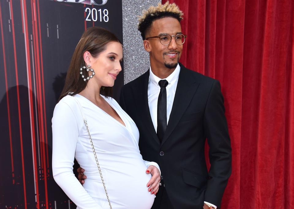 Helen Flanagan has been with footballer Scott Sinclair since 2009 and they have two daughters already. (Getty Images)