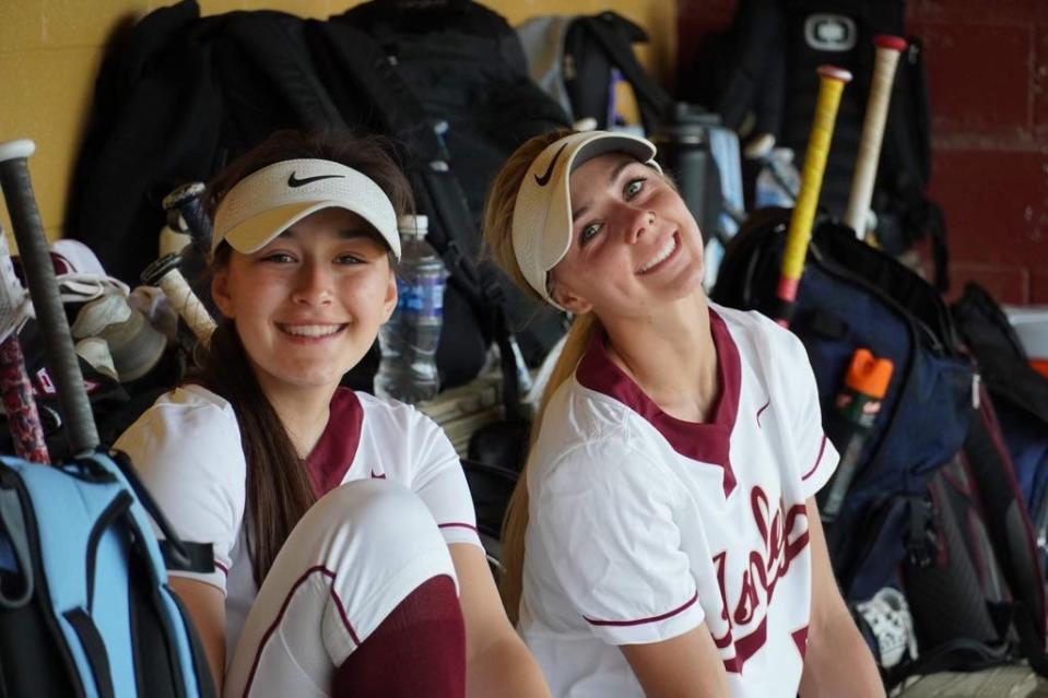 Carter, left, returned to action for the Screaming Eagles with the same positive attitude she's always had.