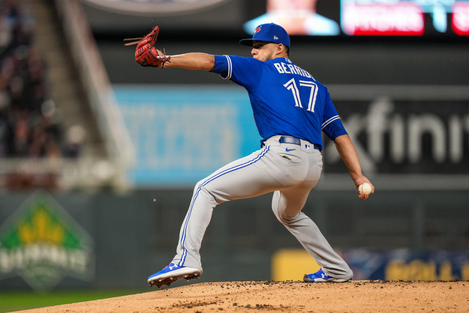 Jose Berrios轉至多倫多藍鳥表現不俗。（Photo by Brace Hemmelgarn/Minnesota Twins/Getty Images）