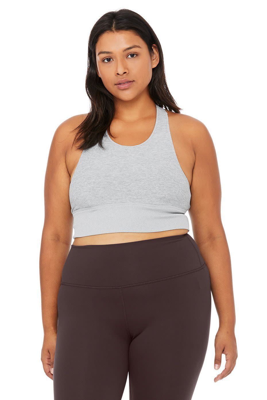 9) Alosoft Serenity Bra - Zinc Heather