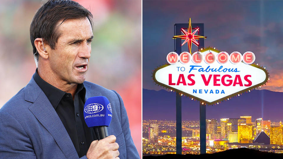 League great Andrew Johns says plans to take the NRL to Las Vegas would be a waste of time and money. Pic: Getty