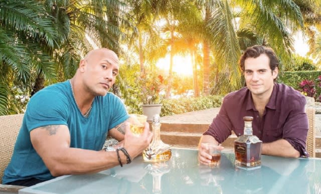 Dwayne Johnson and Henry Cavill, Christmas 2016 (credit: Dwayne 