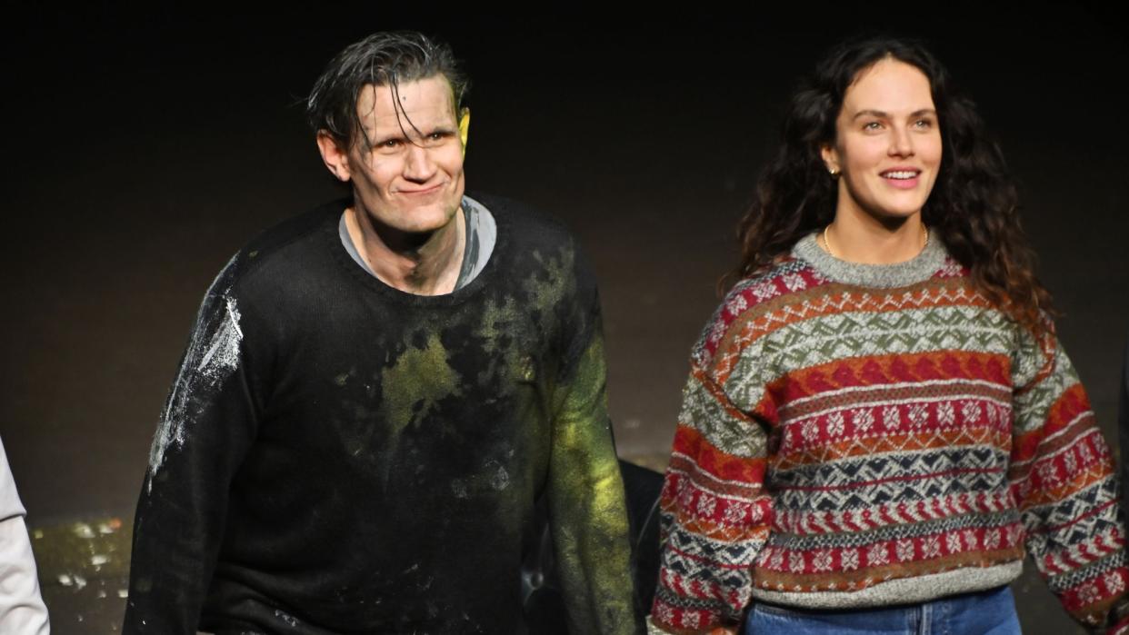  Matt Smith and Jessica Brown Findlay in a scene from Thomas Ostermeier's adaptation of Henrik Ibsen's "An Enemy of the People". 