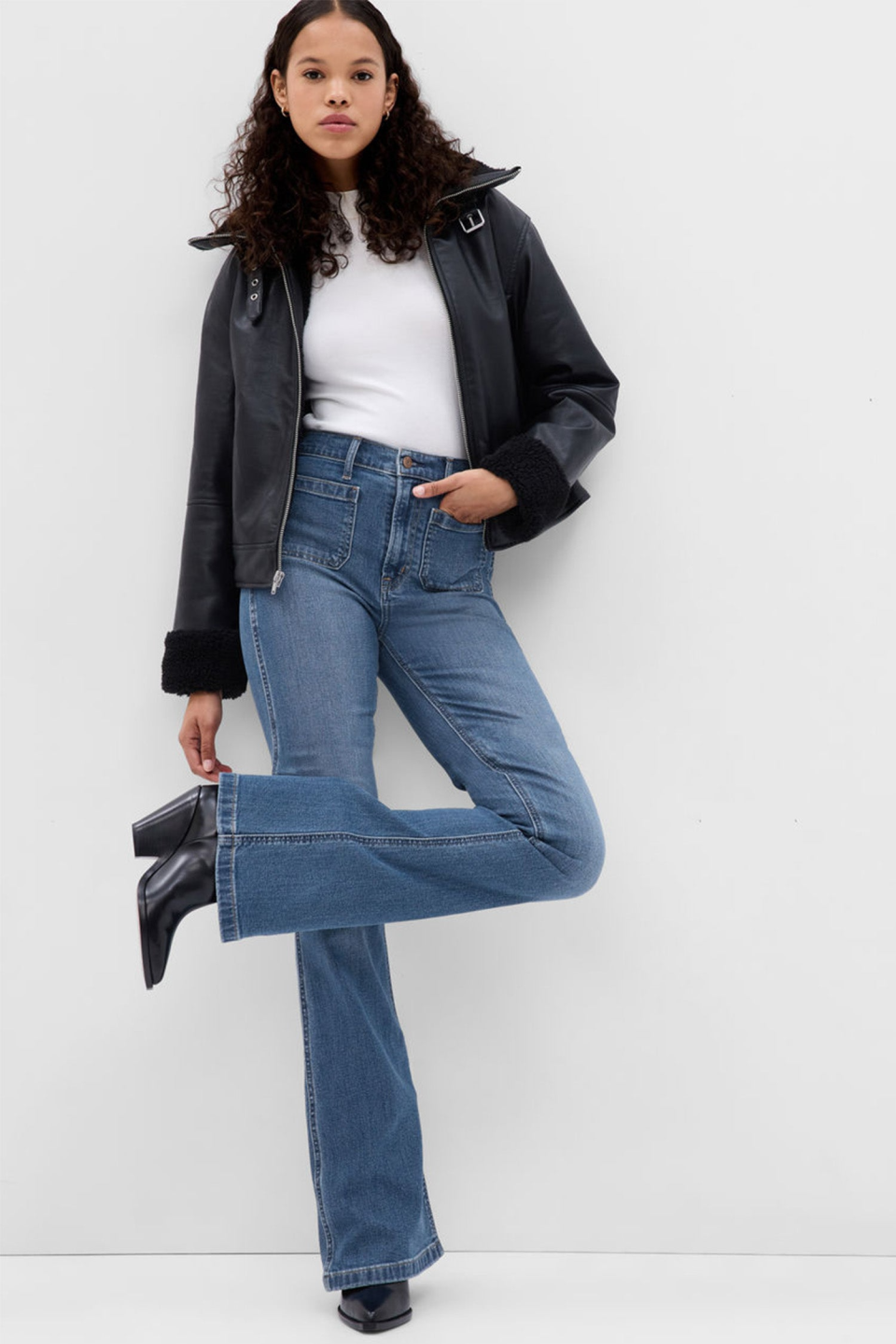 Gap x LoveShackFancy High Rise Flare Jeans