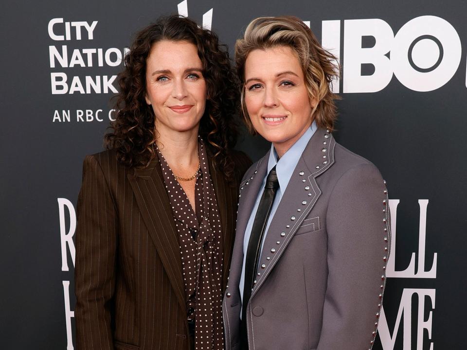 Catherine Shepherd and Brandi Carlile attend the 37th Annual Rock & Roll Hall of Fame Induction Ceremony at Microsoft Theater on November 05, 2022 in Los Angeles, California