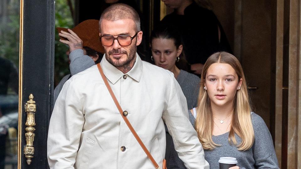 Harper Beckham stepped out hand-in-hand with her dad, David