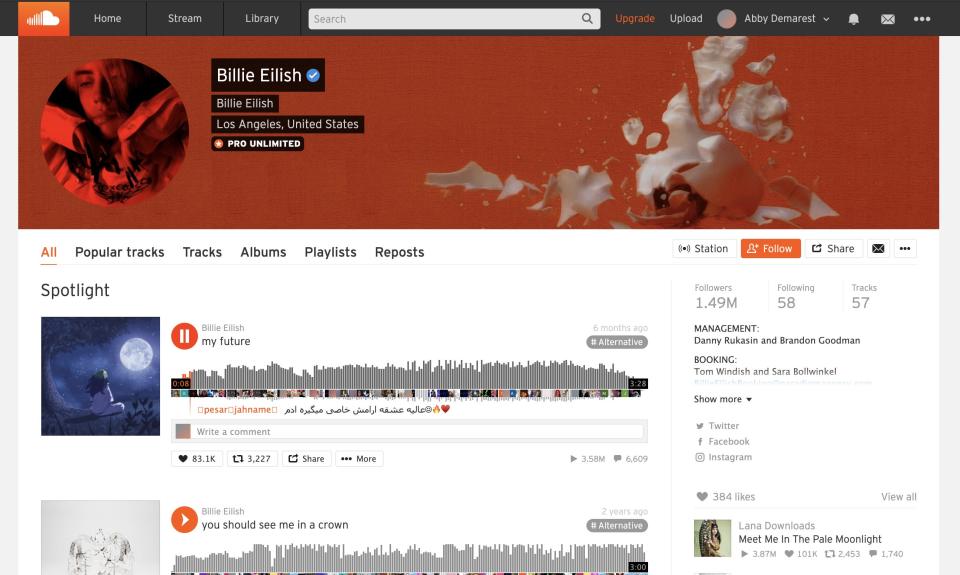 SoundCloud Artist Profile