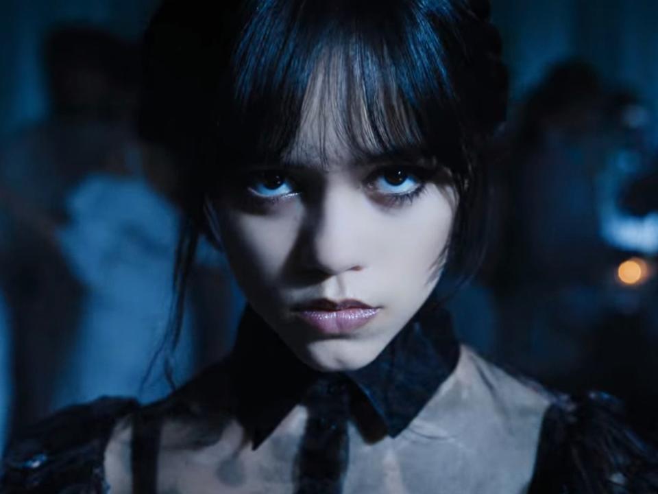 Jenna Ortega as Wednesday Addams in "Wednesday" on Netflix.