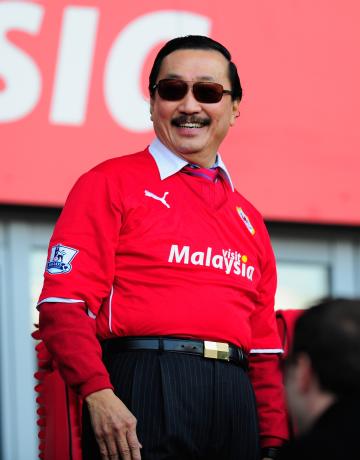 Cardiff City owner Vincent Tan. (Photo by Stu Forster/Getty Images)